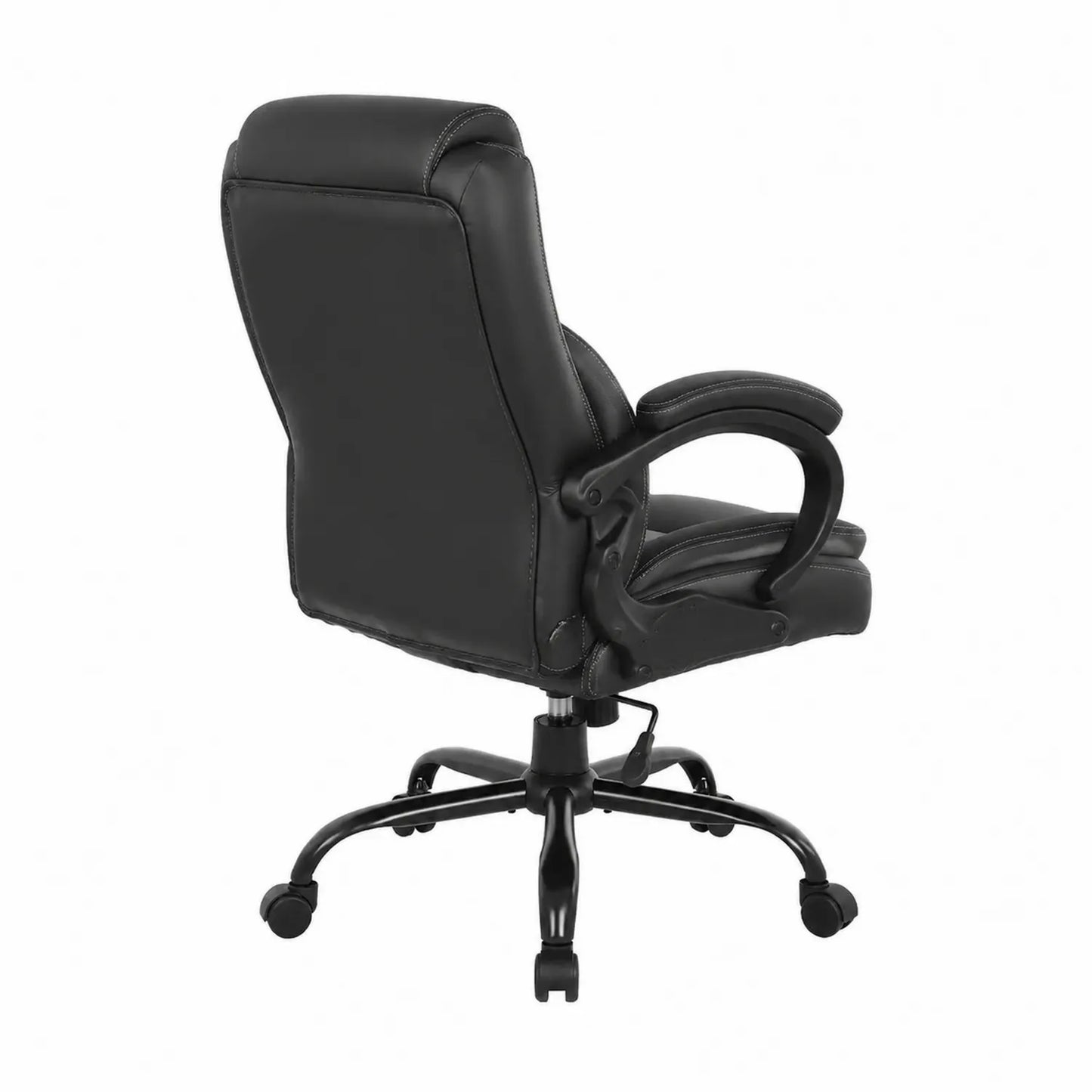 Chaise de bureau en cuir synthétique avec base pivotante