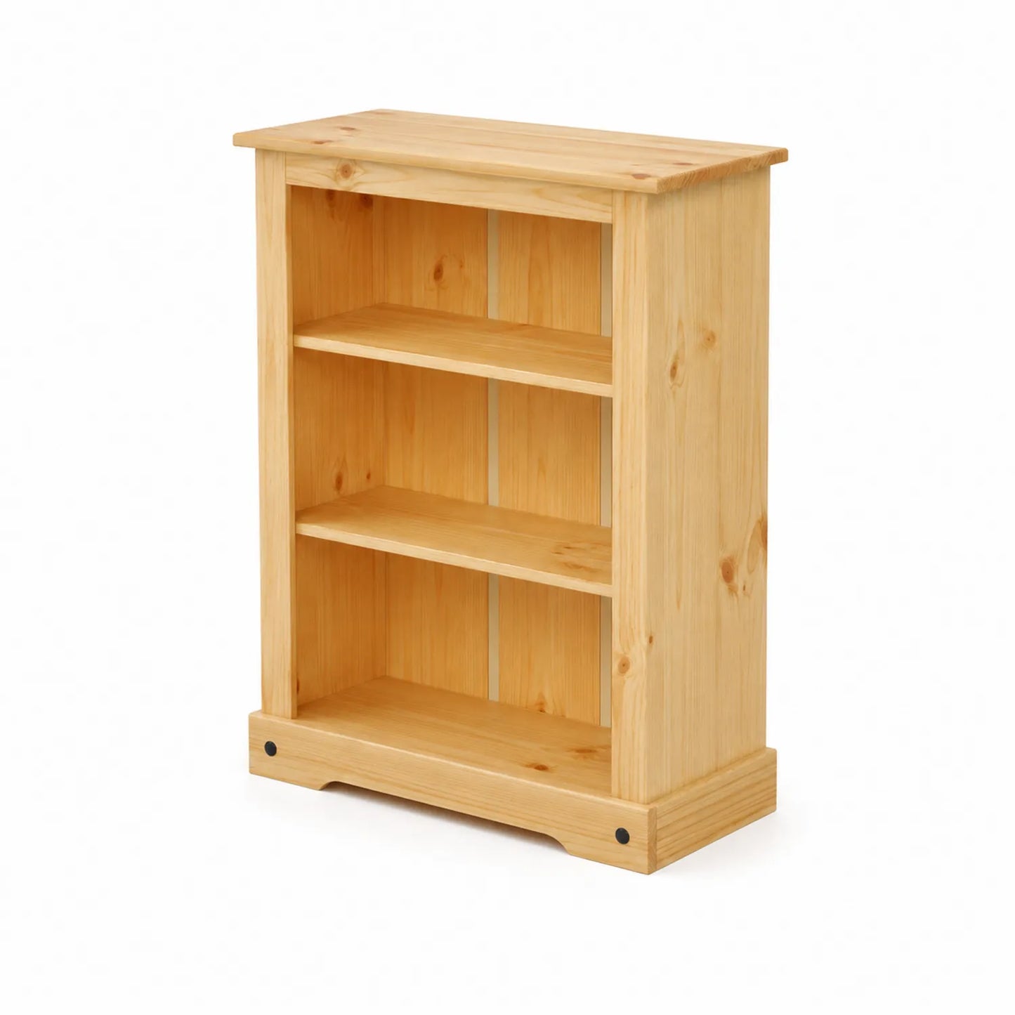 Bibliothèque en bois avec 3 étagères 80x60x24 cm