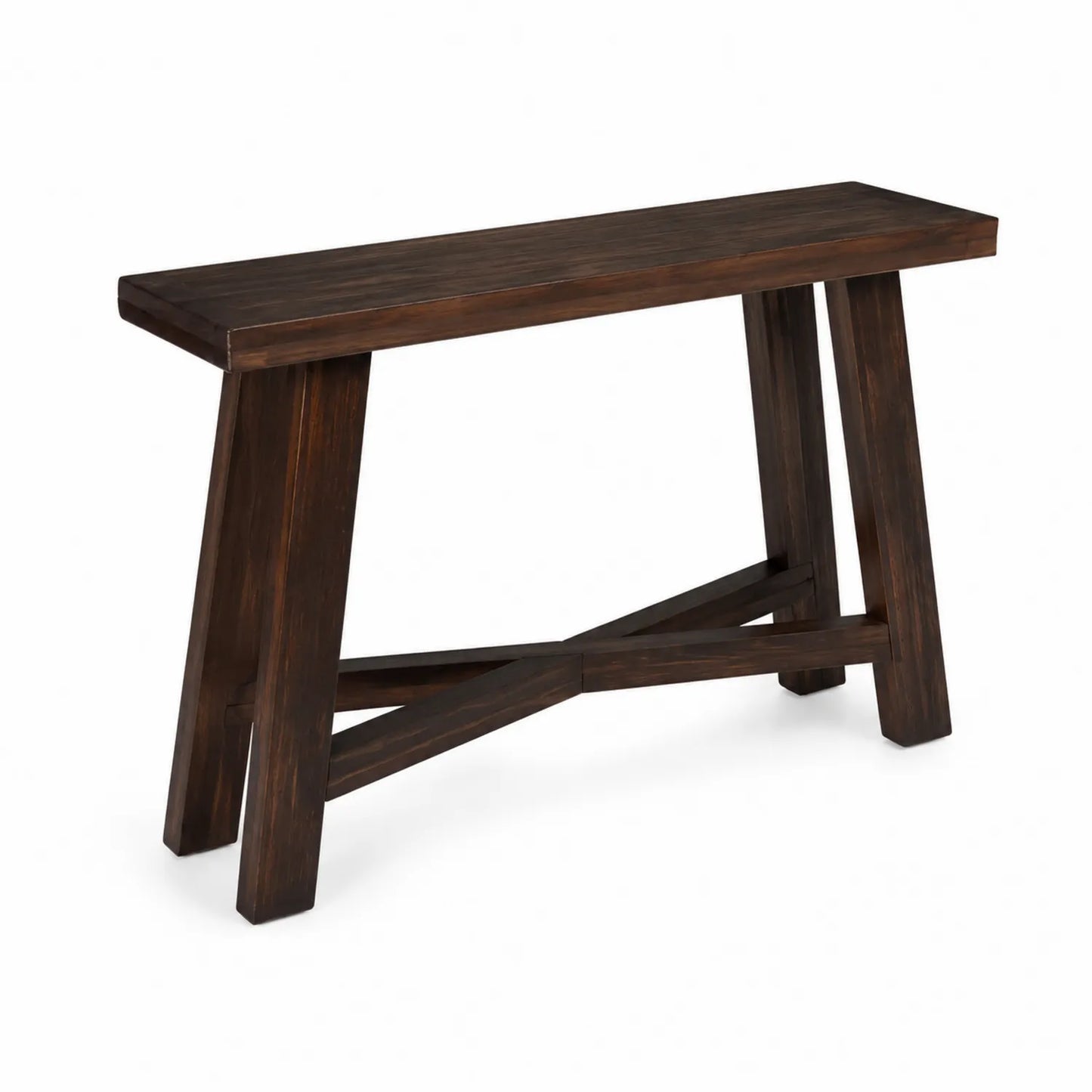 Console en bois marron 120cm x 40cm x 75cm